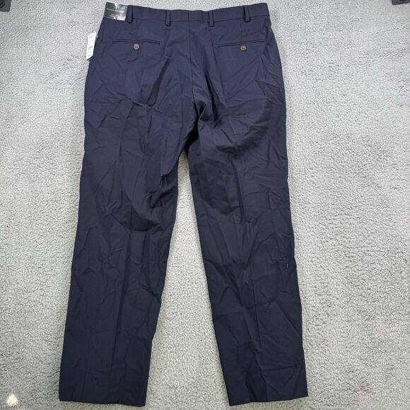Brooks Brothers Pants Men’s 36x30 Explorer Madison Navy Blue Wool Stretch - Picture 7 of 13